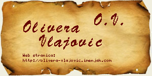 Olivera Vlajović vizit kartica